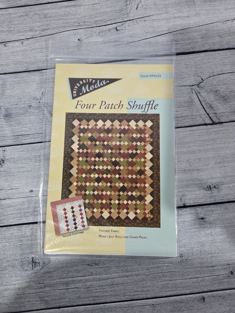 University Moda Quilting Pattern Four Patch Shuffle